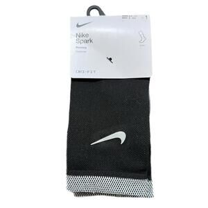 NIKE Spark NEW Cushioned Unisex Crew Running Socks in Black - 8-9.5 M